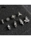 Fashion C Rigid Color Single Metal Diamond Dot Piercing Stud Earrings (single)