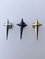 Fashion Golden Single Titanium Steel Star Stud Earrings (single)