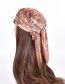 Fashion Apricot Polyester Printed Pleated Scarf