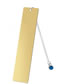 Fashion White Tassel Large Bookmark Rose Gold One Side Stainless Steel Blank Tag Tassel Pendant Bookmark
