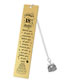 Fashion 17 Bookmark Single Side Bright Silver Metal Alphabet Cake Long Tag Bookmark