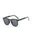 Fashion Gray Frame With Leopard Print Metal Square Large Frame Sunglasses
