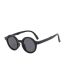 Fashion Beige Gray Frame Pc Folding Round Frame Sunglasses