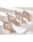 Fashion Ab Color Alloy Diamond Geometric Earrings