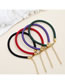 Fashion Silver_colorful Gradient Eco-friendly Polyester Bracelet Polyester Geometric Circle Bracelet
