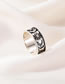 Fashion Ancient Silver Alloy Sand Gold Sun Moon Ring