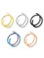 Fashion 0.8*10_gold Stainless Steel Spiral Piercing Nose Ring