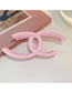 Fashion 71#large Intestine Hair Band - Pink Printing Fabric Pleated Scrunchie Hair Ring