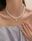 Fashion White Cat Eye Pearl Beaded Necklace