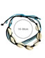 Fashion Color Shell Wax Rope Anklet Set
