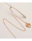Fashion Gold Metal Cutout Wings Glasses Chain