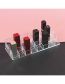 Fashion Lipstick Holder 9 Slots Thickened Transparent Independent Inner Box Plastic Multi-compartment Desktop Storage Box