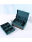 Fashion Small Double Layer 26*18*9cm Large-capacity Storage Box With Flannelette Flap
