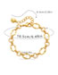 Fashion Gold Gold Plated Copper Chain Bracelet