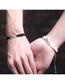 Fashion Black Cord Braided Figure 8 Bracelet