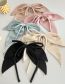 Fashion Coffee Color Streamer Pearl Bow Hair Clip Satin Fabric Streamer Bow Hair Clip