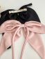 Fashion Pink Streamer Pearl Bow Hair Clip Satin Fabric Streamer Bow Hair Clip