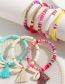 Fashion 2# Multicolored Clay Shell Tassel Bracelet