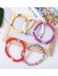 Fashion 1# Multicolored Clay Shell Tassel Bracelet