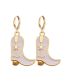 Fashion 1# Alloy Drip Cowboy Boots Earrings Earrings