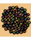 Fashion 5*10 Black Fluorescent 100 Packs Acrylic Letter Beads Loose Beads Beading Diy Material