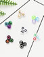 Fashion Transparent Color Plus White 100 Packs Acrylic Star Moon Loose Beads Beading Diy Material