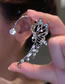 Fashion Silver - Right Alloy Inlaid Zirconium Hollow Butterfly Ear Clip