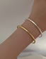 Fashion Gold Gold Plated Copper Irregular Cuff Bracelet