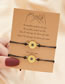 Fashion Two Packs Of Kraft Paper Alloy Oil Drip Flower Bracelet Set