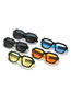 Fashion Black Frame Orange Slice Pc Square Sunglasses