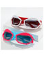 Fashion Gray Frame With Yellow Frame (blue Circle) Pc Color Matching Distorted Sunglasses