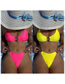 Fashion Rose Red Solid Color Bright Diamond Hollow One-piece Swimsuit