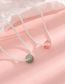 Fashion Strawberry Crystal Peace Buckle Baby's Breath Star Necklace Pure Copper Geometric Hetian Jade Necklace