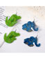 Fashion Green Monster (silver Hook) Acrylic Cartoon Dinosaur Earrings