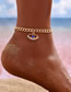 Fashion Gold Alloy Diamond Eye Anklet