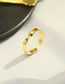 Fashion Gold Irregular Twist Open Ring