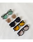 Fashion Transparent Gray-green Sheet Resin Rice Stud Round Sunglasses