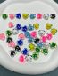 Fashion Rose Color 10 Hand-painted Love Glass Bead Accessories
