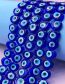 Fashion Light Blue 25 Capsules Eye Heart Glass Bead Accessories