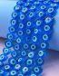 Fashion Light Blue 25 Capsules Eye Heart Glass Bead Accessories