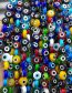 Fashion Oblate Yellow (white Circle) 6mm Oblate Glass Eye Bead Accessories