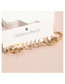 Fashion Gold Alloy Geometric Chain Round Ring Set