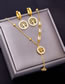 Fashion Necklace+bracelet Titanium Steel Diamond Tree Of Life Bracelet Necklace Set