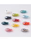 Fashion 4# (one) Draw Double Sided Colored Small Fish Straight Hole Beaded Accessory