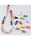 Fashion 6# (one) Draw Double Sided Colored Small Fish Straight Hole Beaded Accessory