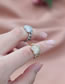 Fashion Silver Alloy Inlaid Zirconium Heart Ring