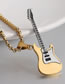 Fashion Steel Gold 1 Belt Chain Stainless Steel Guitar Necklace