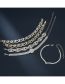 Fashion 6# Geometric Diamond Cross Pearl Bracelet Set