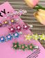 Fashion B Rose Red Five-pointed Star Plastic Five-pointed Star Hair Clip