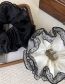 Fashion Black Hollow Lace Ruffle Scrunchie